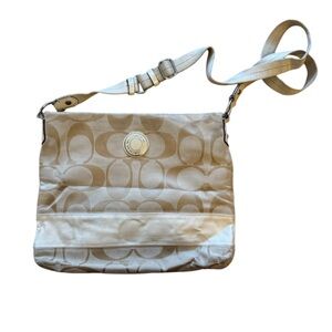 Coach Signature Monogram File Bag Crossbody